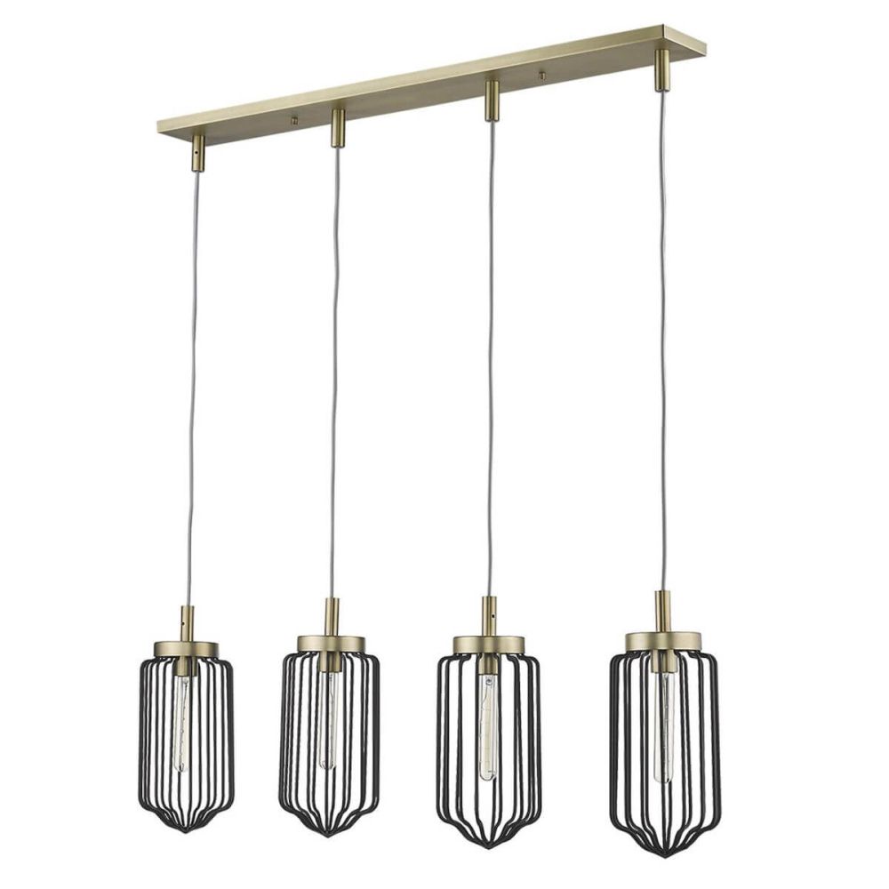 Acclaim Lighting IN31502AB Reece 4 Light 43 inch Island Light in Aged