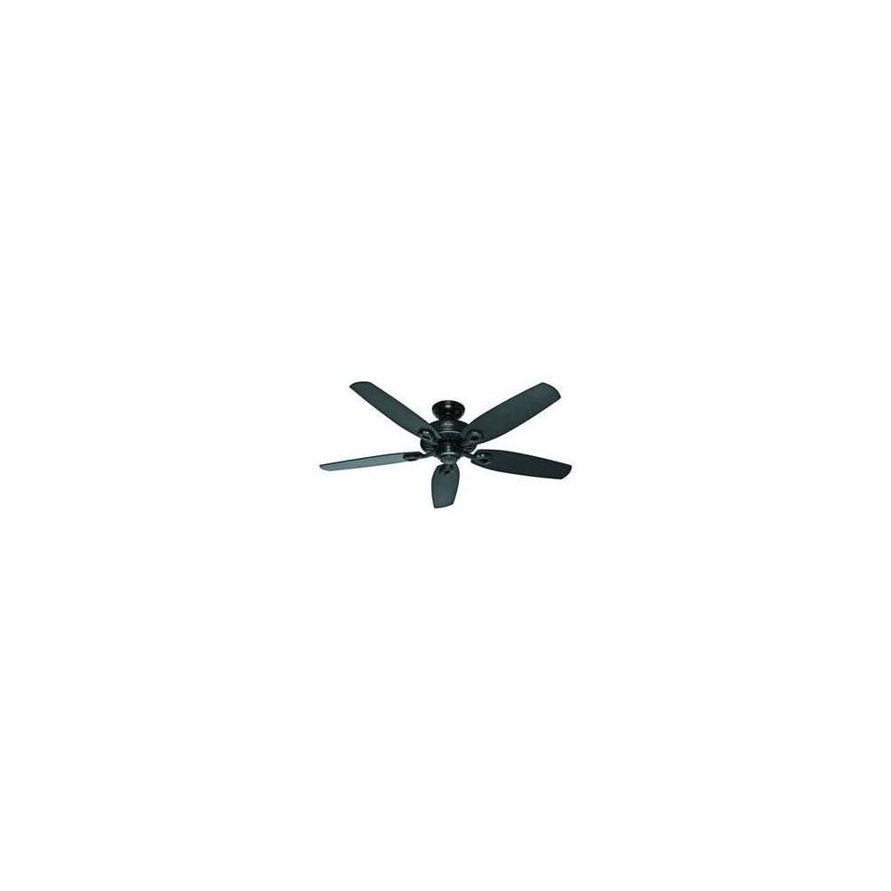Hunter Builder 52 Inch Ceiling Fan In Matte Black With 5 Matte Black