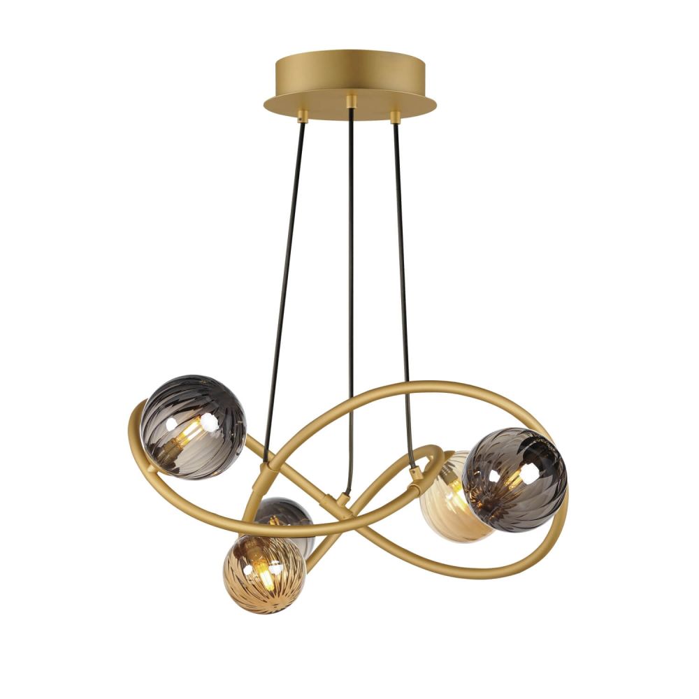 ET2 lighting LED Chandelier in Gold