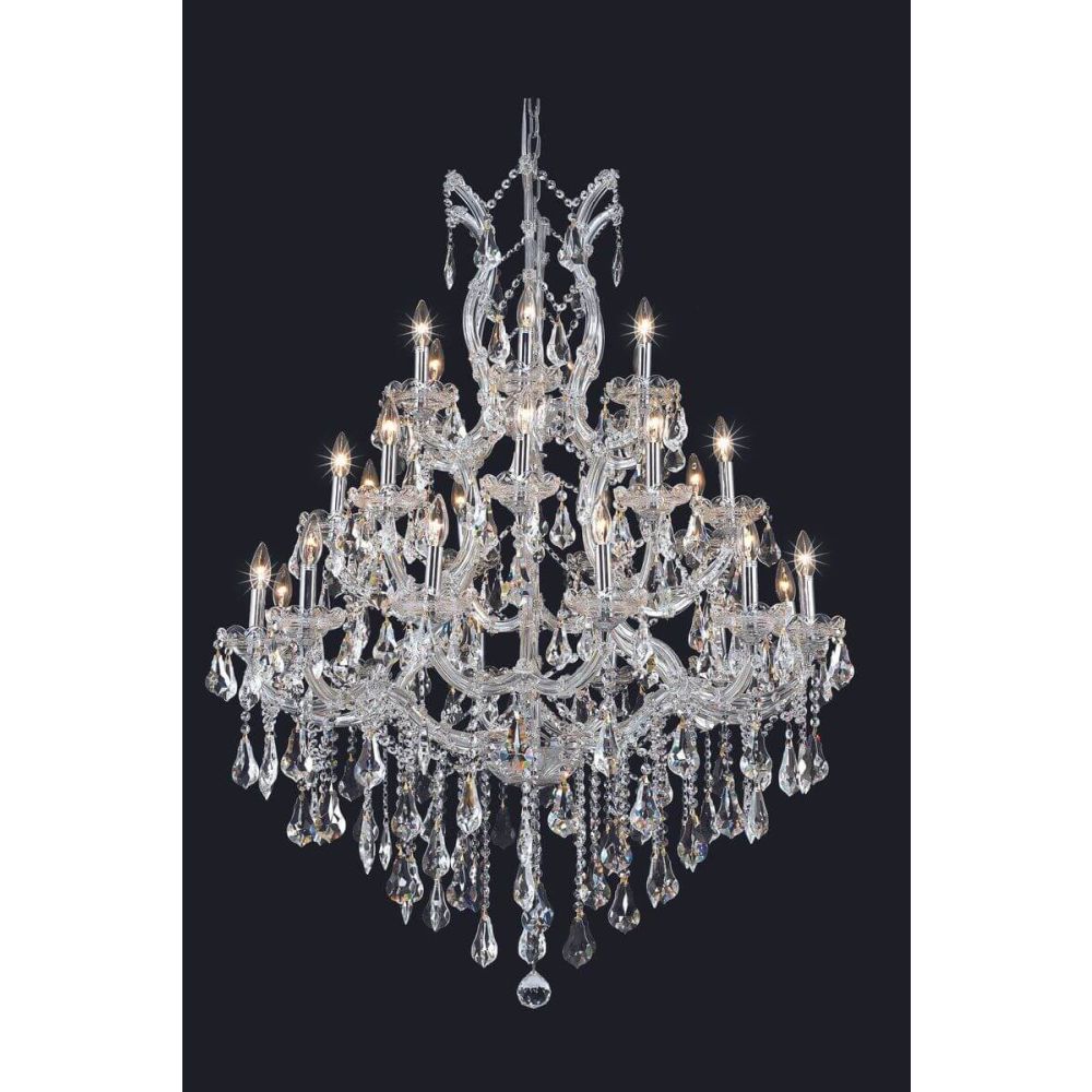Church's　白色 MERODY 38 Maria Theresa 19 Light Chandelier – Crystorama