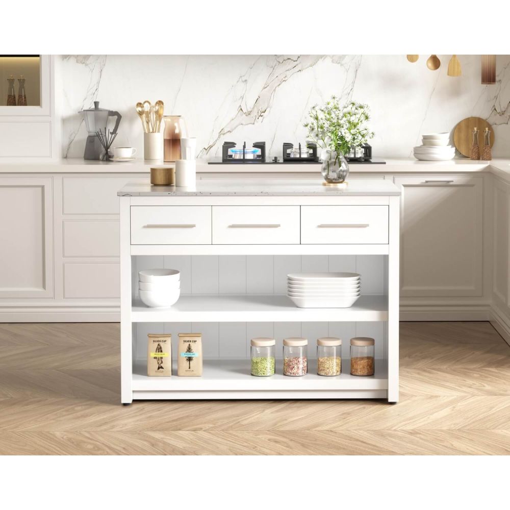 Elegant Decor Porter Kitchen Island - Thumbnail 2