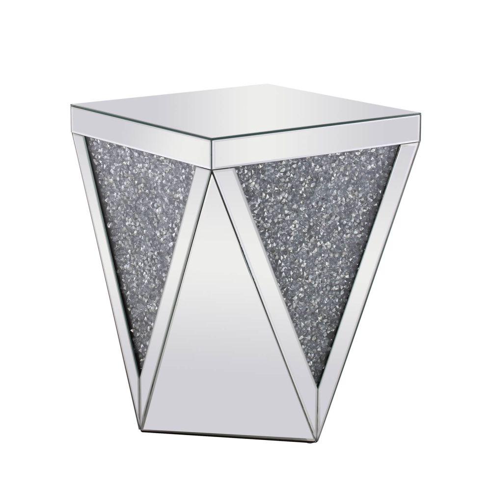 Elegant Decor Crystal End Table