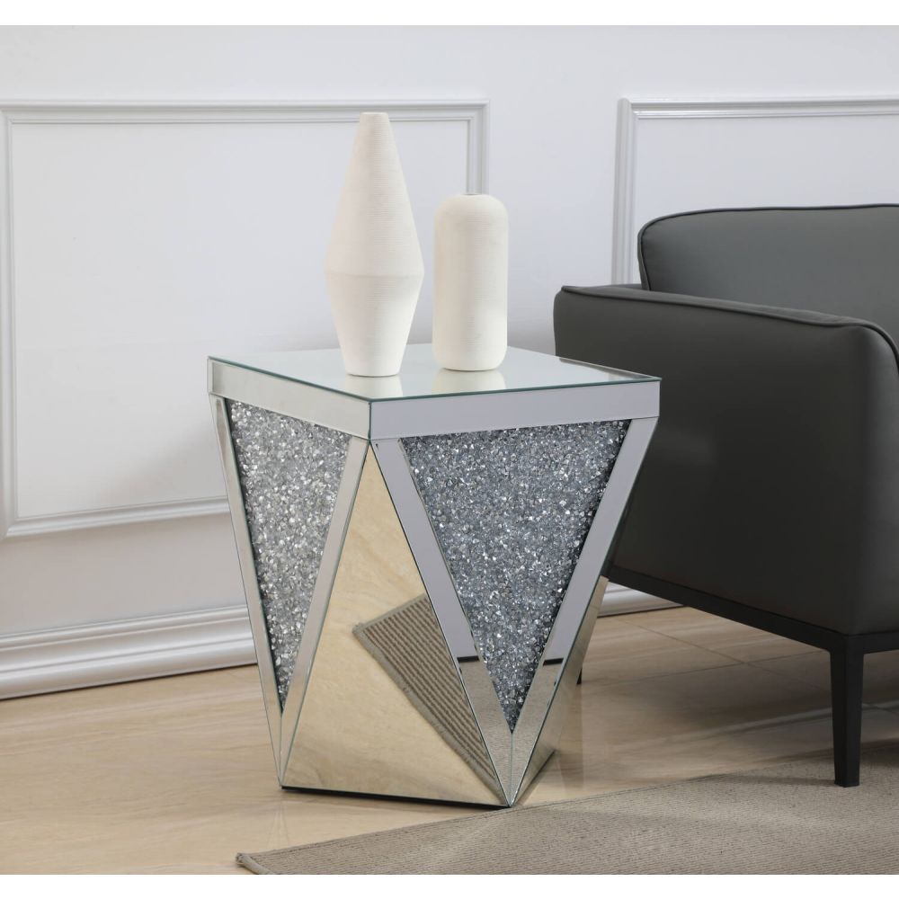 Elegant Decor Crystal End Table - Thumbnail 2