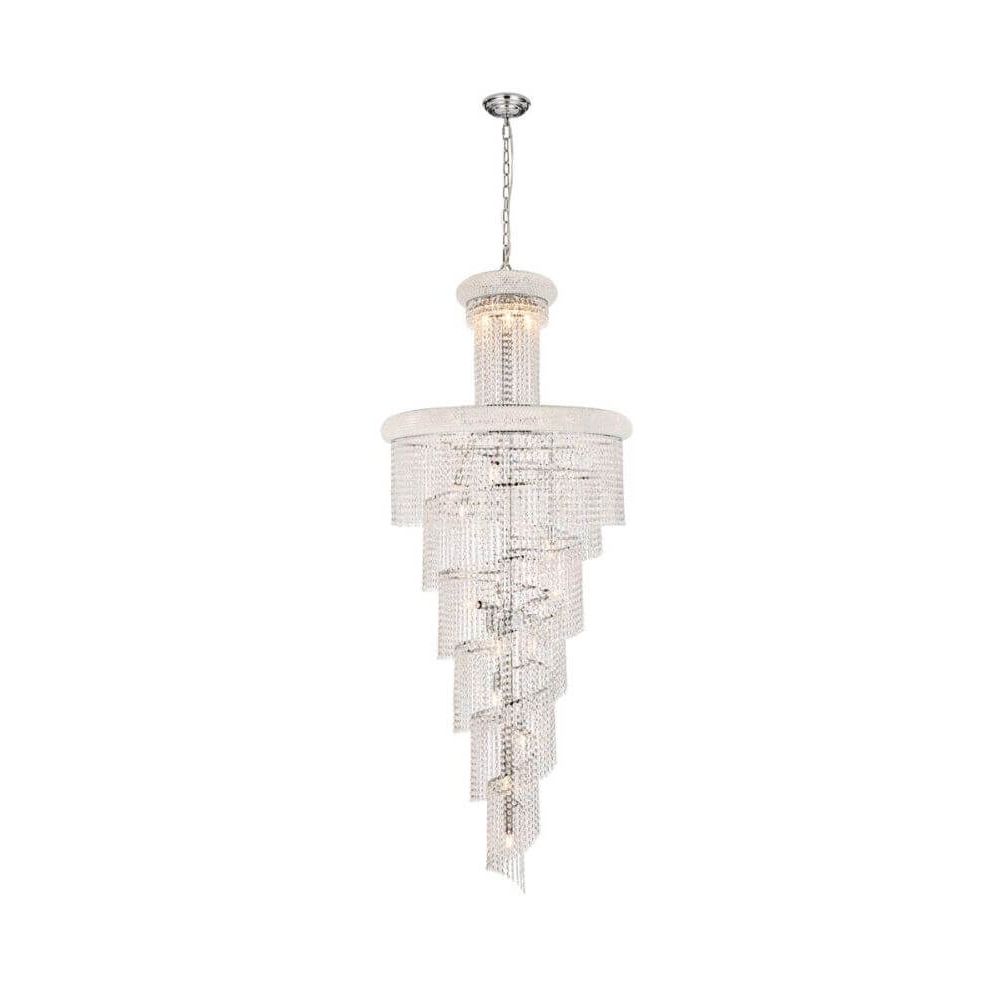 Elegant Lighting Spiral Crystal Chandelier - Thumbnail 2
