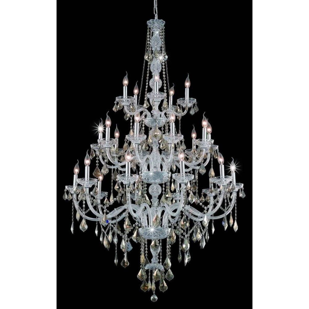 Elegant Lighting V7825G43C-GT/RC Verona 25 Light 43 Inch