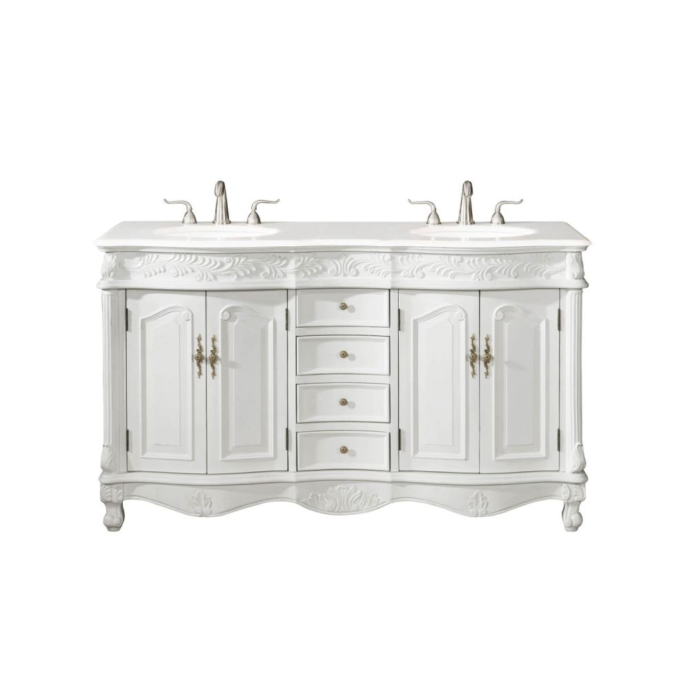 Elegant Decor Windsor 60 inch Double Bath Vanity