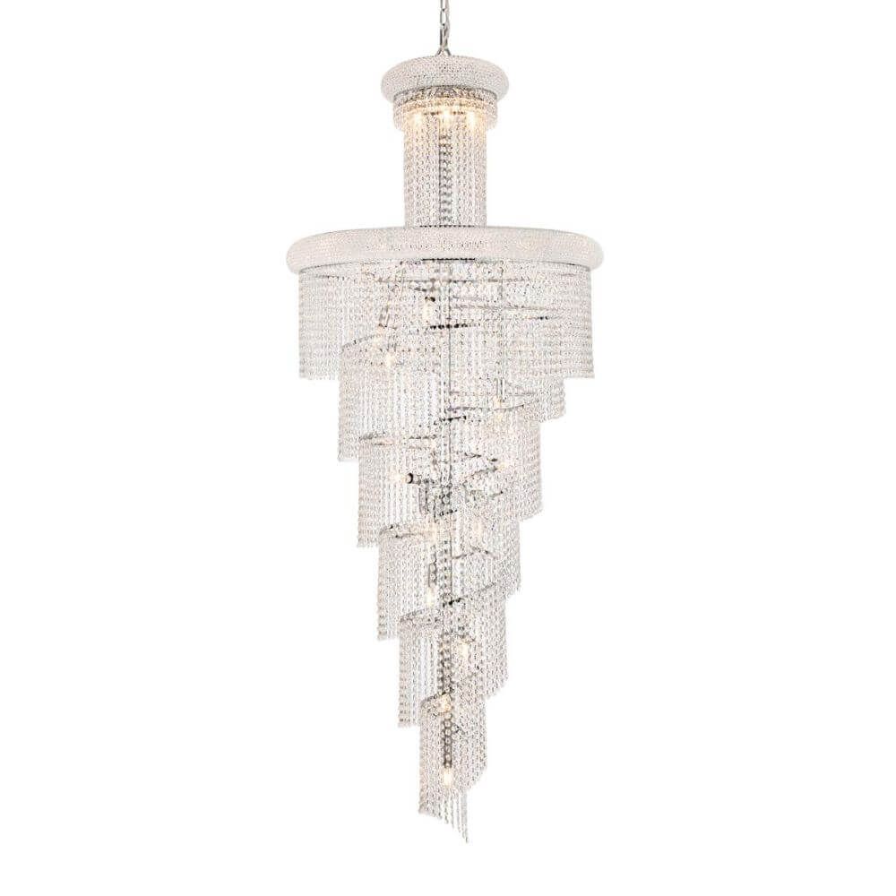 Elegant Lighting Spiral Crystal Chandelier