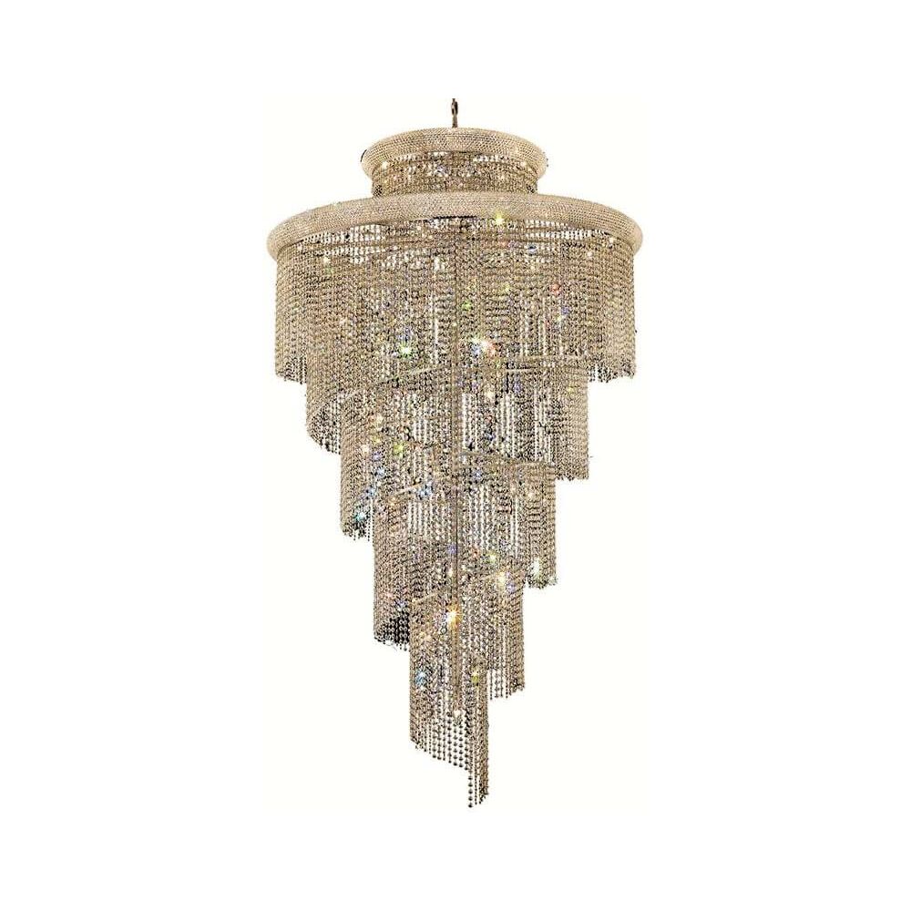 Elegant Lighting Spiral Chandelier