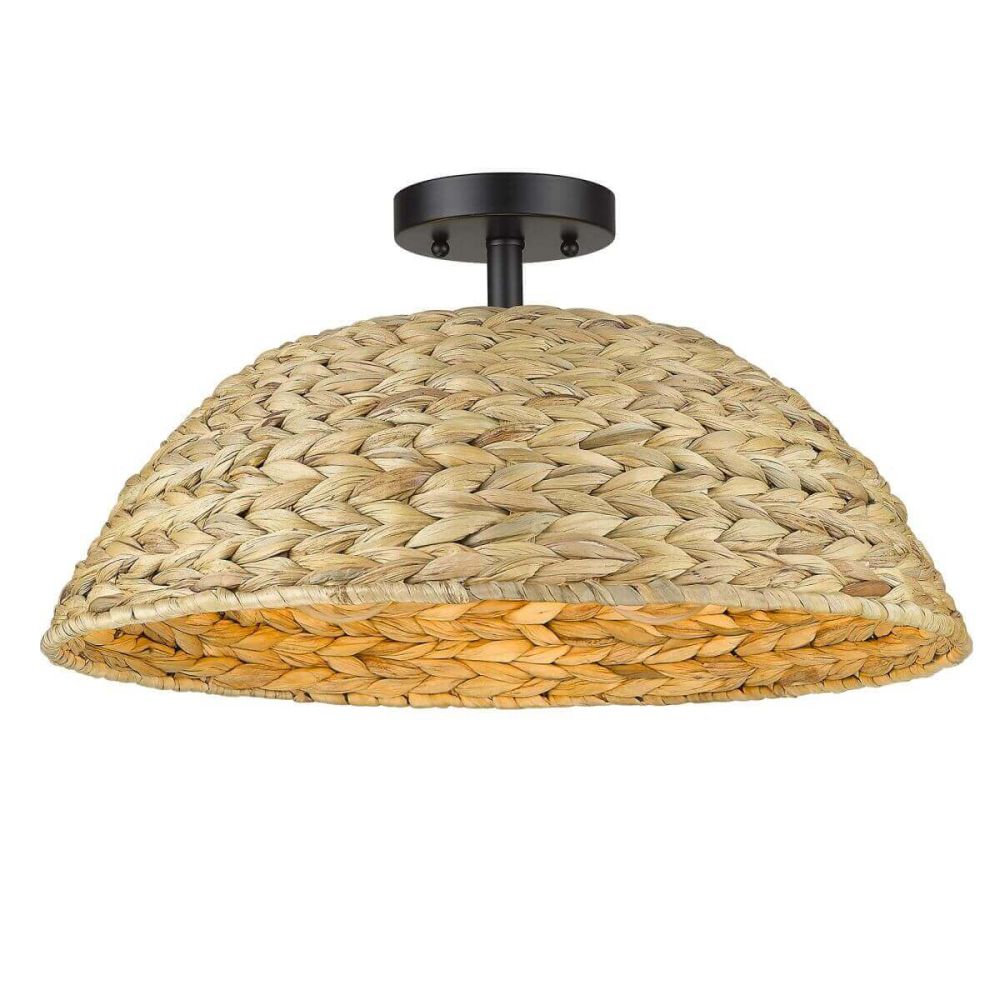 Woven semi deals flush mount