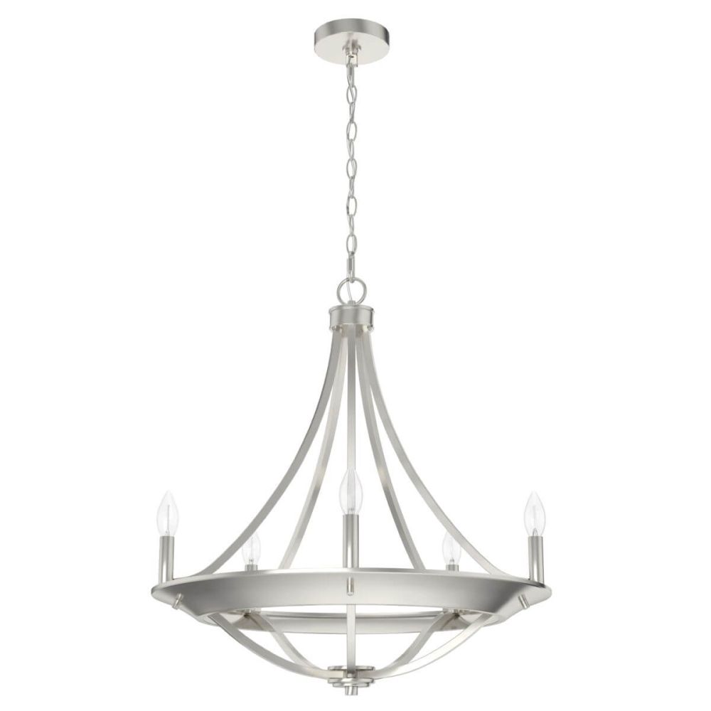 Hunter Perch Point 5 Light 24" Wide Taper Candle Style Chandelier - Thumbnail 3