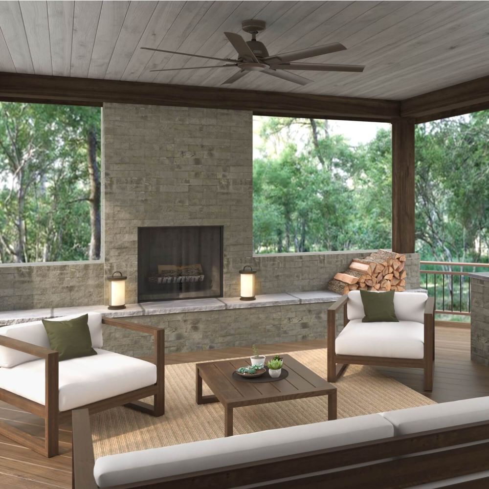 Hunter 50001 Downtown 60 inch 7 Blade Outdoor Ceiling Fan in Matte