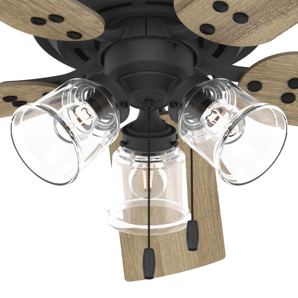 Hunter 52381 Shady Grove 52 inch 5 Blade Pull Chain LED Ceiling