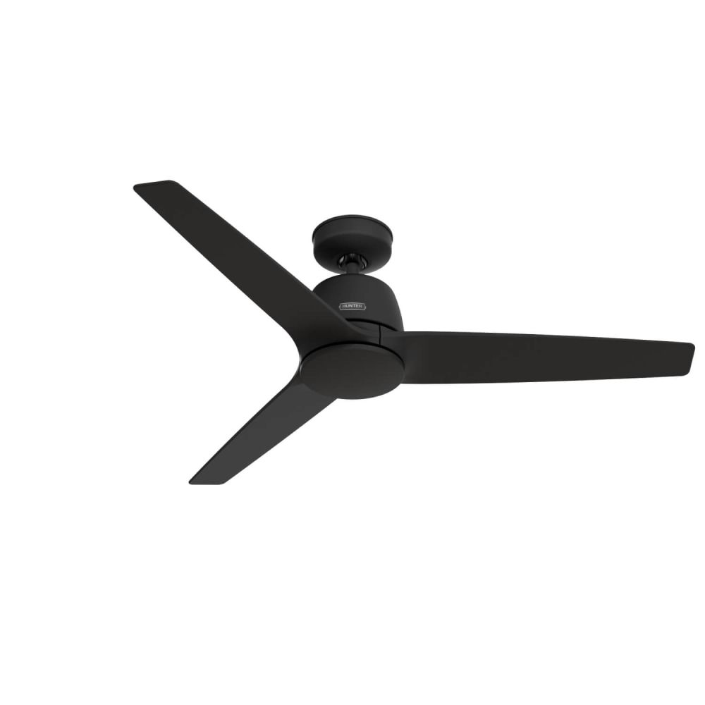 Hunter 52606 Malden 52 inch 3 Blade Ceiling Fan in Matte Black