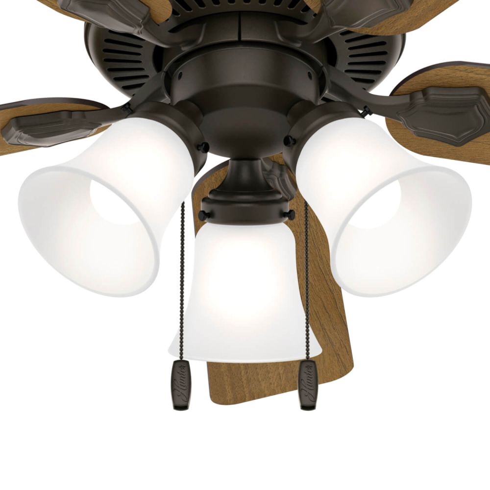 HUNTERです Hunter 52781 Swanson 44 inch 5 Blade Pull Chain LED Ceiling Fan in
