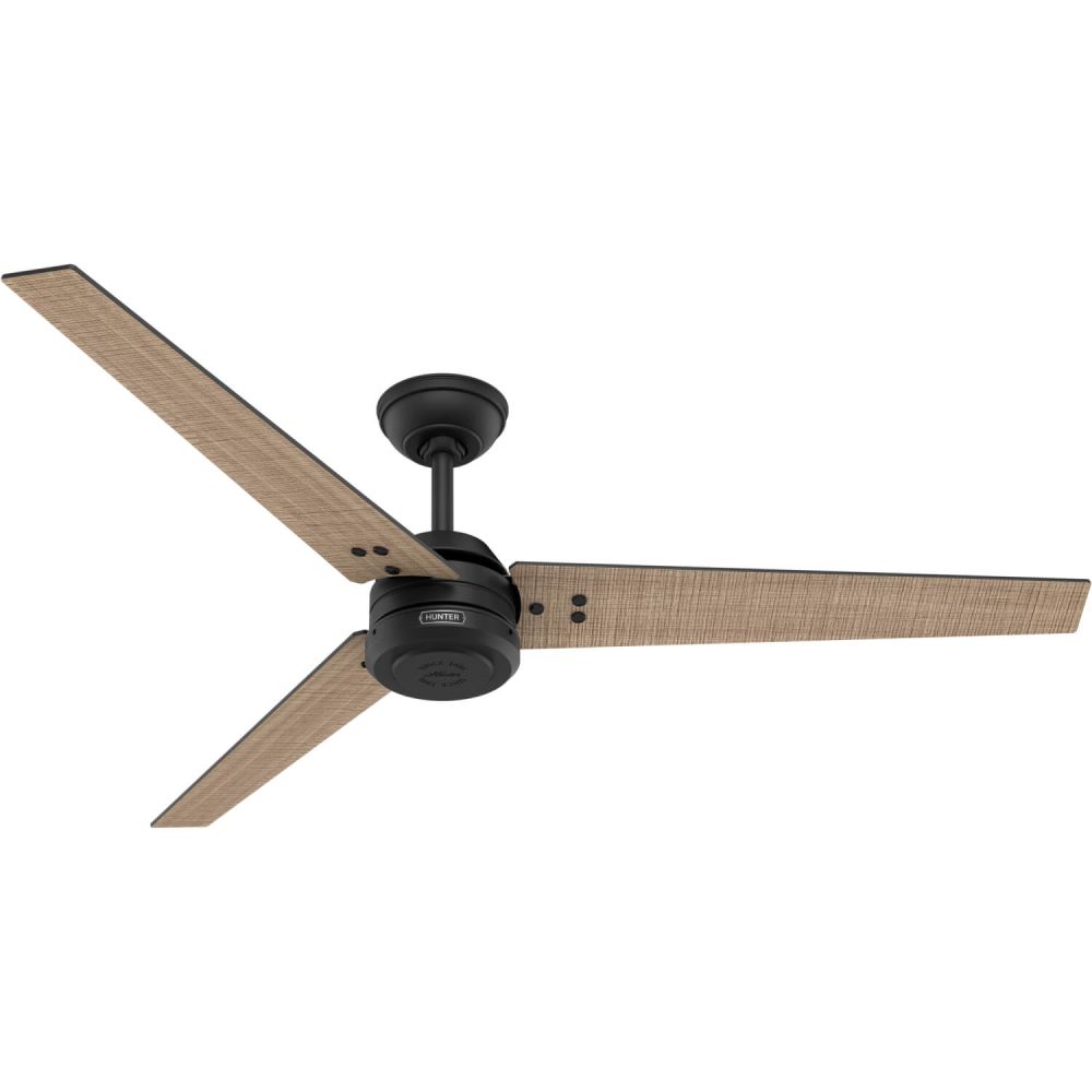 Hunter 52979 Cassius 60 inch 3 Blade Ceiling Fan in Matte Black