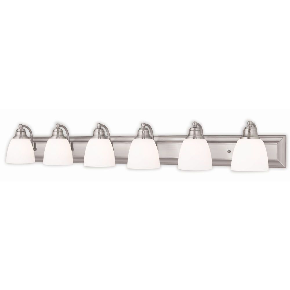 Springfield 6 Light Brushed Nickel Bath Vanity Springfield 6 Light Brushed Nickel Bath Vanity