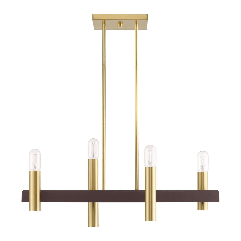 Livex 46864-12 Helsinki 4 Light 28 inch Linear Light in