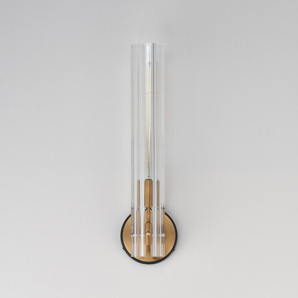   FLAMBE(フランベ)VEINED1616 Maxim Lighting 16110CLBKAB Flambeau 1 Light 20 inch Tall Wall