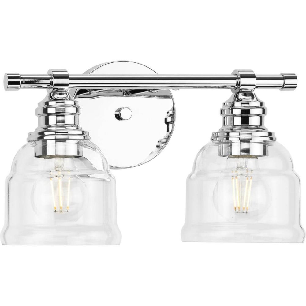 2 light vanity light chrome outlet