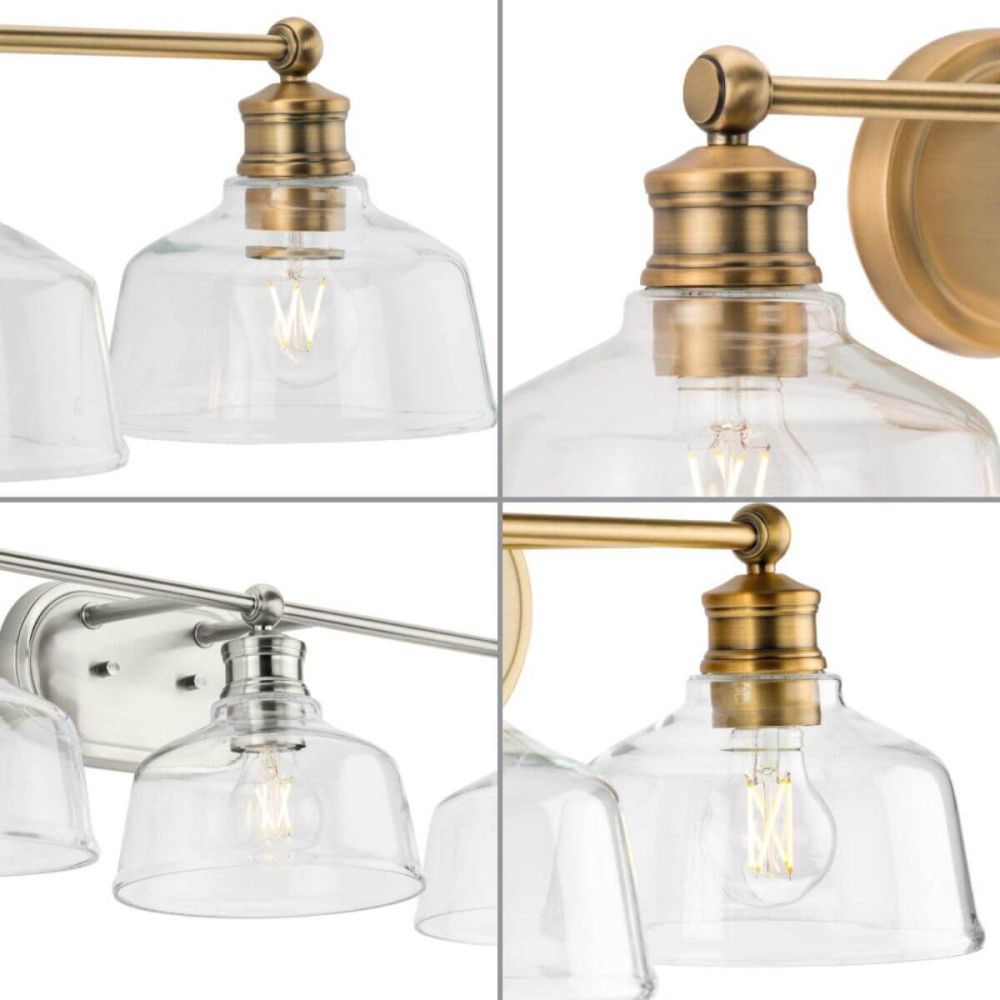 Progress Lighting P300397-163 Singleton 3 Light 27 inch Bath