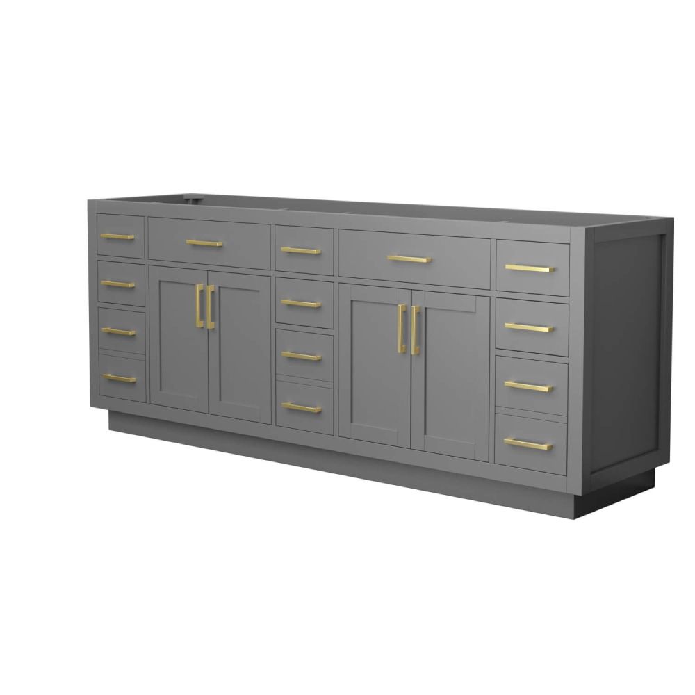 ゆったまーと Wyndham Collection Beckett TK 84 inch Double Bath Vanity in Dark