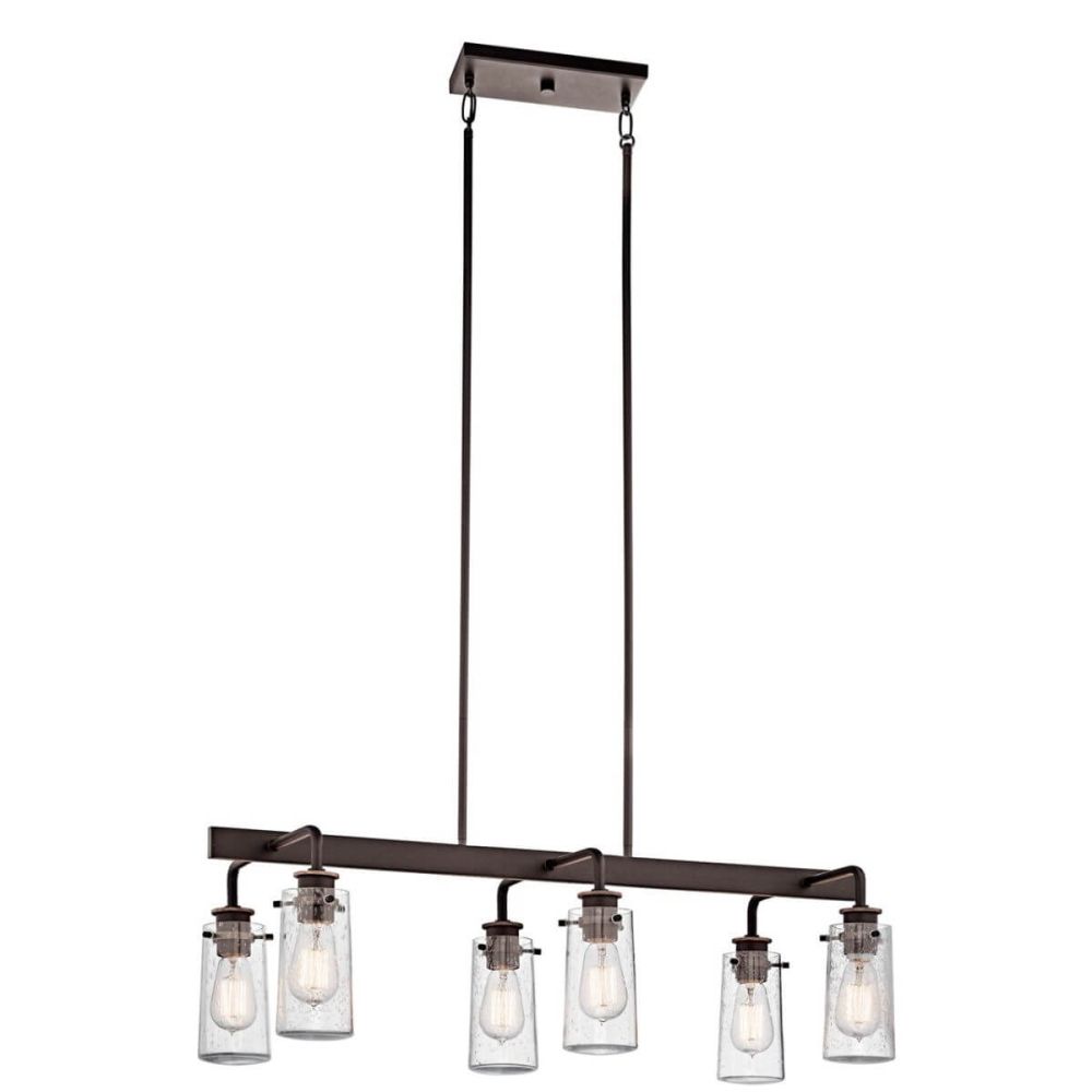 Kichler 43059OZ Braelyn 6 Light 34 inch Linear Light in Olde Bronze