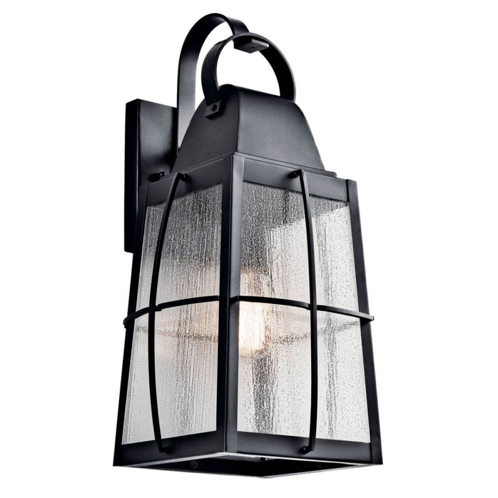 Kichler Lighting 49554BKT Tolerand Outdoor Wall Light, Textured Black, image size:1000x1000