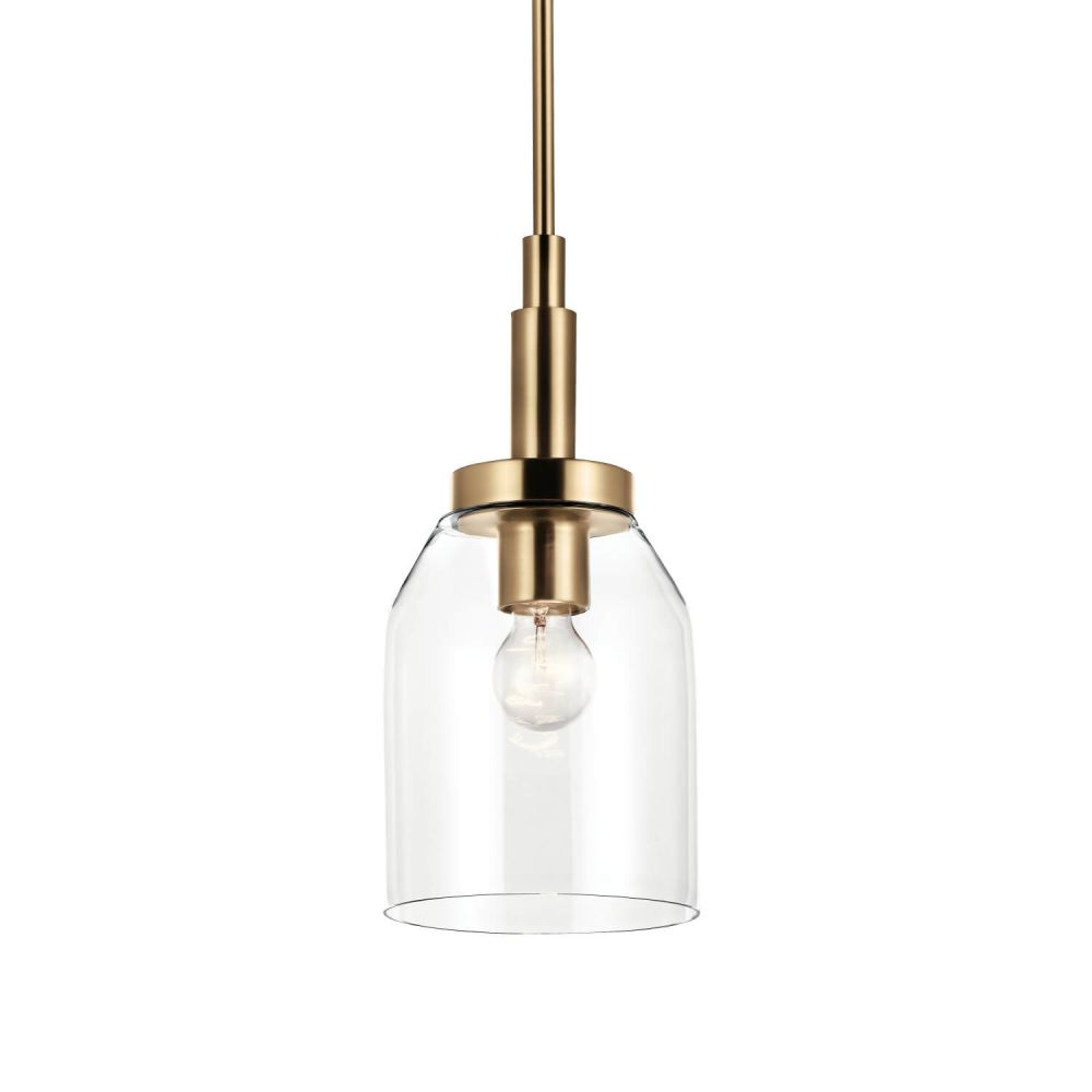 Kichler 52725CPZ Madden 1 Light 7 inch Mini Pendant in Champagne