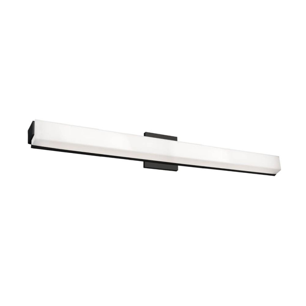 Kuzco Lighting VL47237-BK Latitude 37 inch LED Bath Vanity Light in Black  with White Acrylic Diffuser