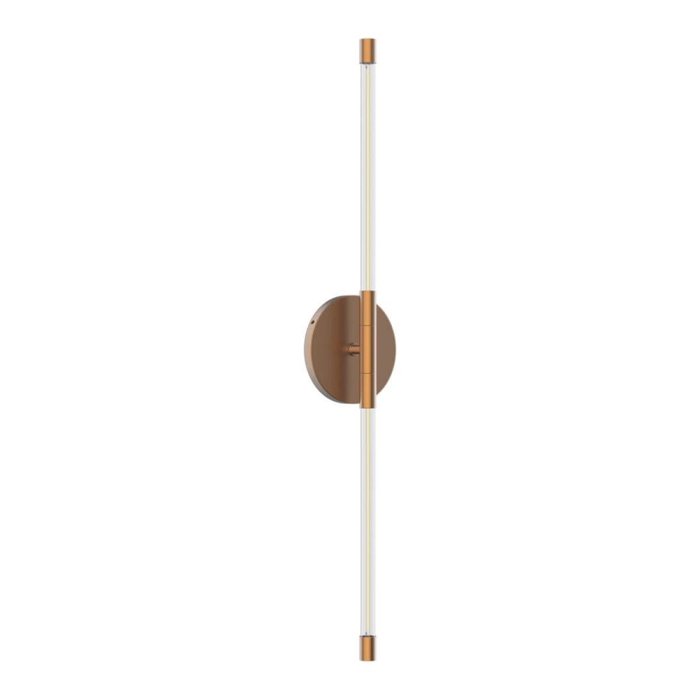 Kuzco Lighting Motif 26 inch Tall LED Wall Sconce in Brushed Gold with Clear Glass WS74226BG
