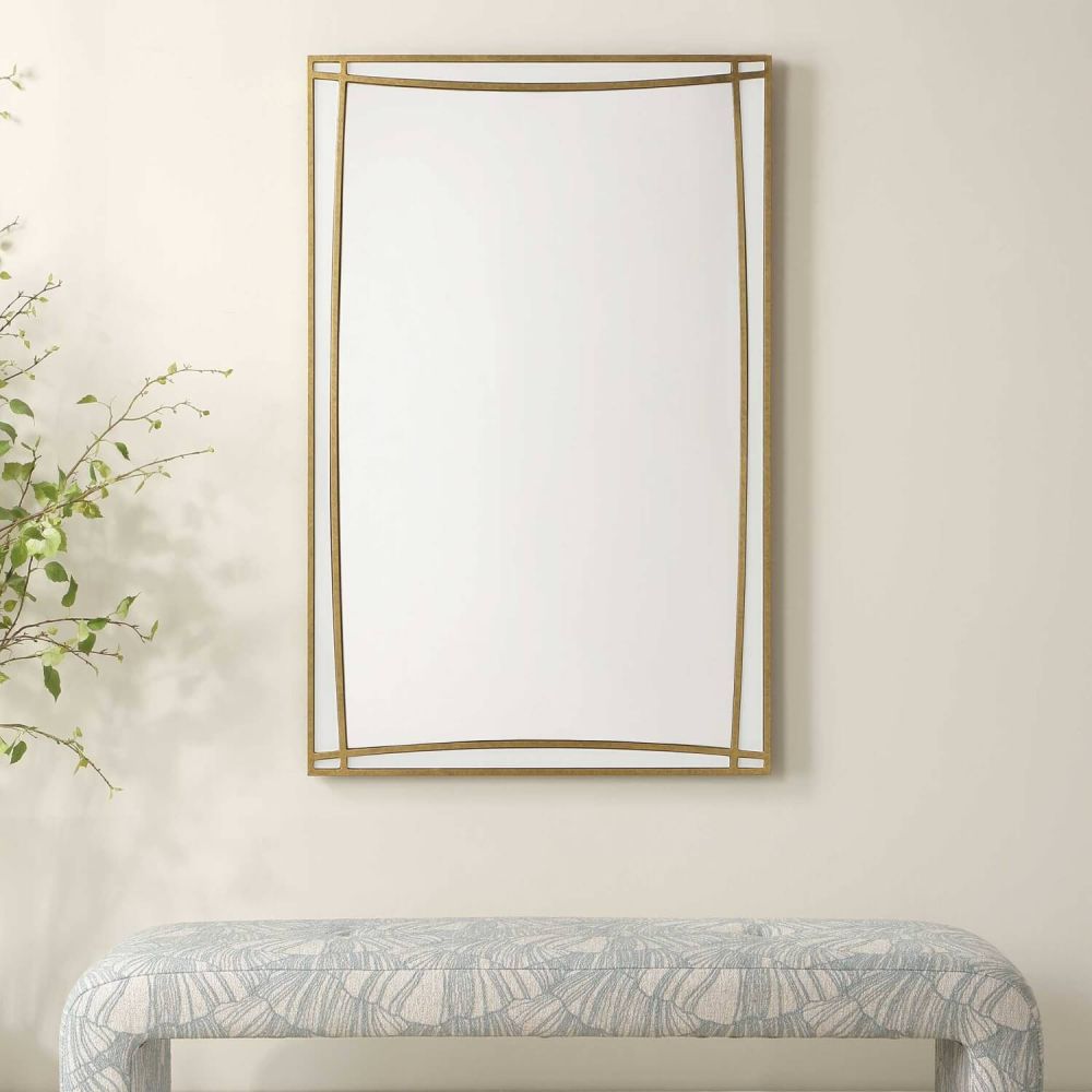 Uttermost 08316 Florence 30 x 45 inch Antique Gold Mirror
