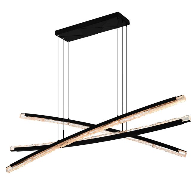CWI Lighting 1710P70-3-101 Saber 70 inch LED Linear Light in Black with ...