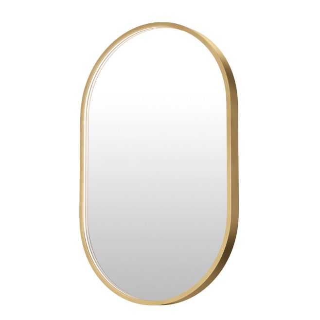 ET2 lighting E42071-GLD Elisse 20 x 32 inch Oval LED Mirror in Gold