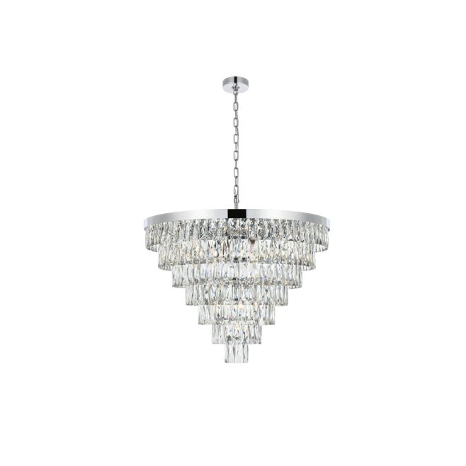 Elegant Lighting 1060D32C Josephine 25 Light 32 inch Round Chandelier ...