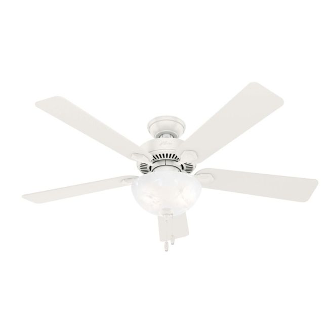 Hunter 50908 Swanson 52 inch 5 Blade LED Ceiling Fan in Fresh White