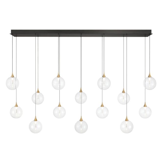 Eurofase 48938-013 Iissa 14 Light 72 inch LED Multi Drop Linear Light ...