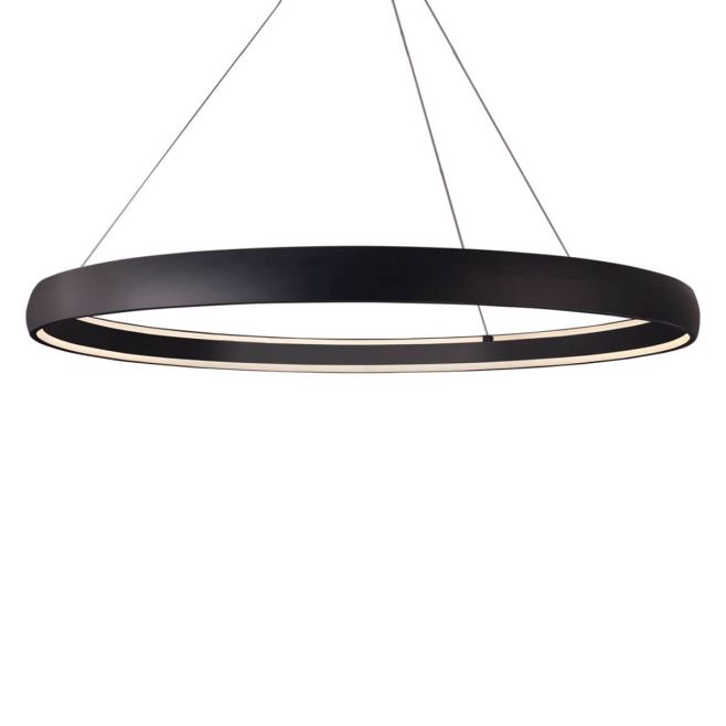 Kuzco Lighting PD22772-BK Halo 72 inch LED Pendant in Black with White ...