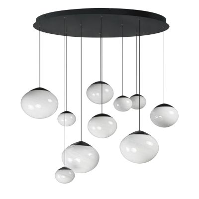 ET2 lighting E11529-113BK Nimbus 10 Light 39 inch LED Pendant in Black ...