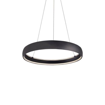 Kuzco Lighting PD22735-BK Halo 35 inch LED Pendant in Black with White ...